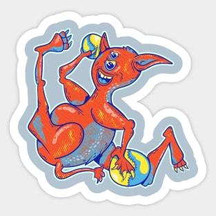 Dodgeball Monster Sticker